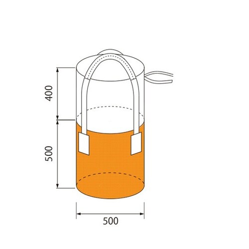 フレコンバック 2点ベルト Φ500mm