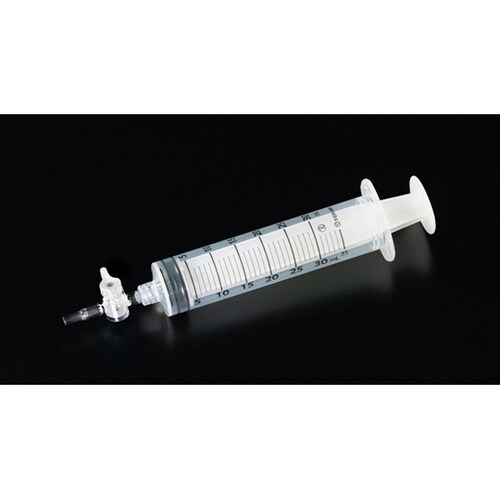 2方コック付注射筒(実験用) 30mL