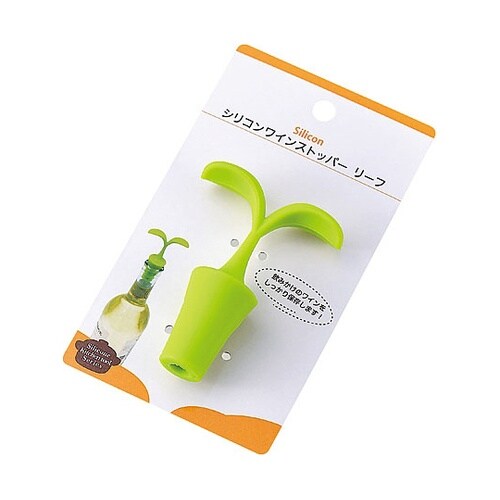 シリコンワインストッパー(リーフ)1箱(