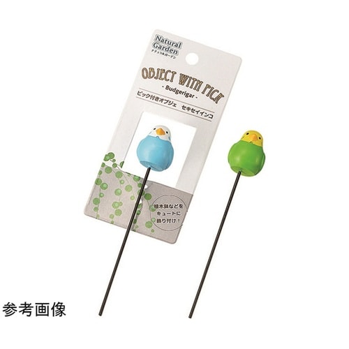 ピック付きオブジェ(セキセイインコ)1箱