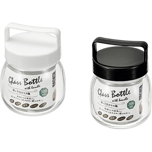 取っ手付ガラス瓶300mL 1箱(10個