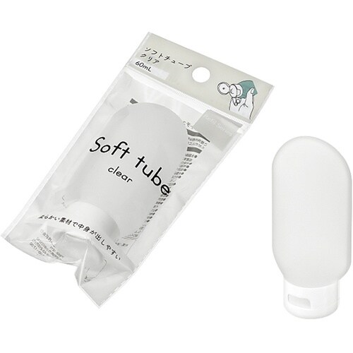 ソフトチューブ60mL クリア 1箱(1