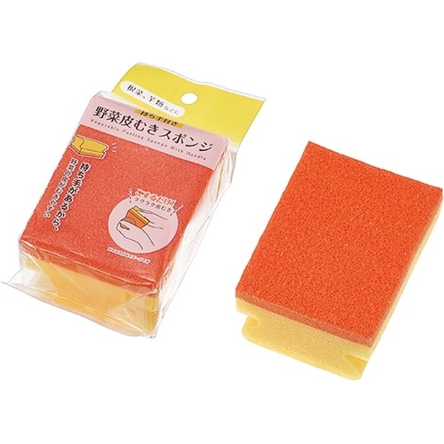 持ち手付き野菜皮むきスポンジ 1箱(10