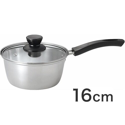 IH対応 ステンレス製片手鍋 16cm