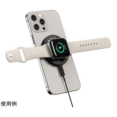 2台同時充電対応 携帯型ワイヤレス充電器
