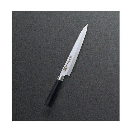 刺身包丁 和式丸柄 刃渡20.5cm 汚
