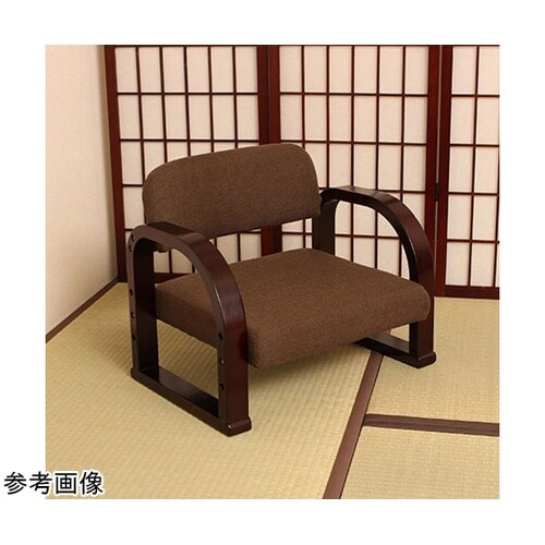 立ち座りらくらく座椅子 ロータイプ ブラ