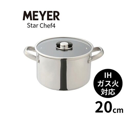 スターシェフ4 両手鍋20cm 箱入 M