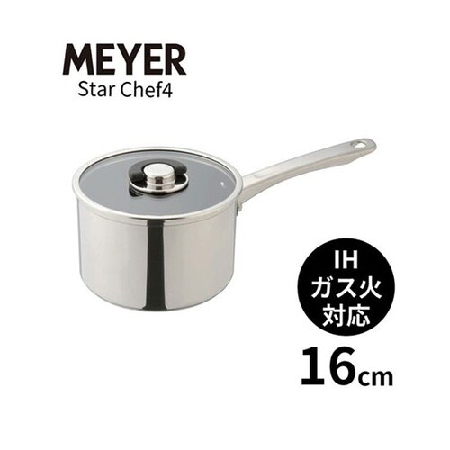 スターシェフ4 片手鍋16cm 箱入 M