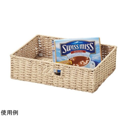 【5セット】 ペーパーバスケット浅型ハー