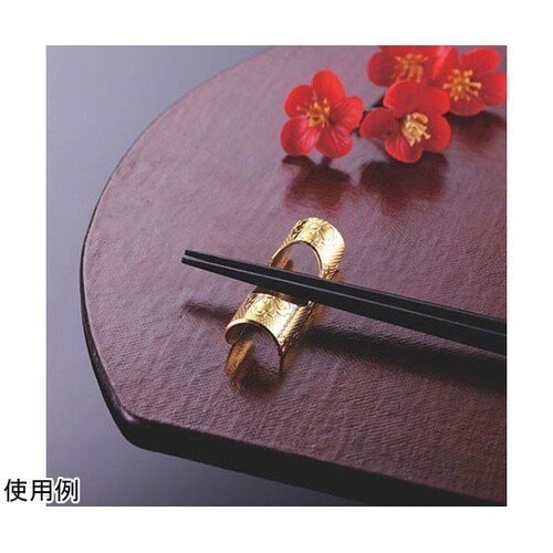 【5個セット】 和柄 箸まくら ゴールド
