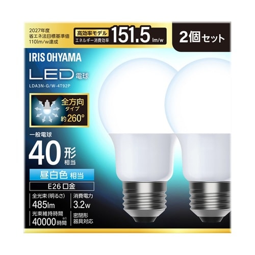LED電球 E26 全方向 40形相当