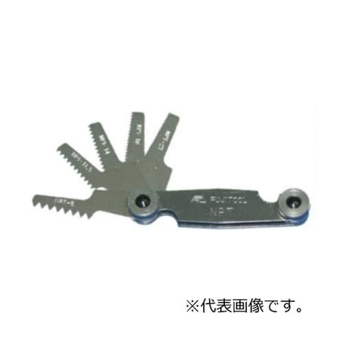 管用テーパねじ用ピッチゲージ 1セット(