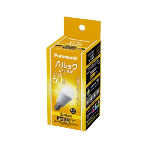 LED電球E17広配光ベーシック60形