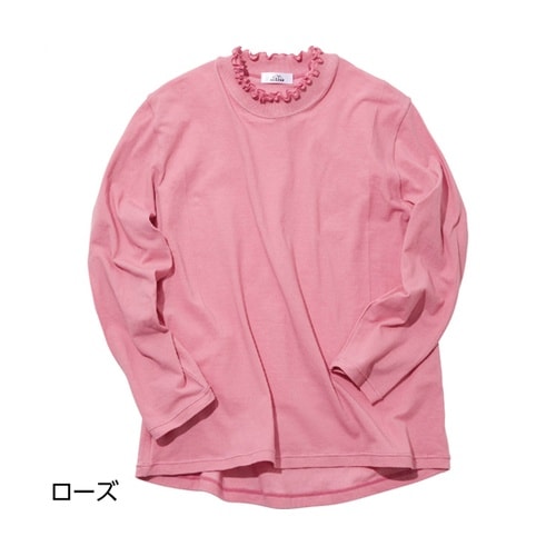 婦人 ハイストレッチメロウネックTシャツ