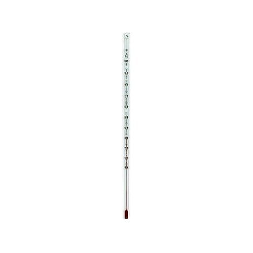 赤液棒状温度計0ー200℃ 150mm