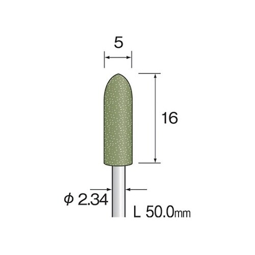 DB1224 軸付ゴム砥石#600
