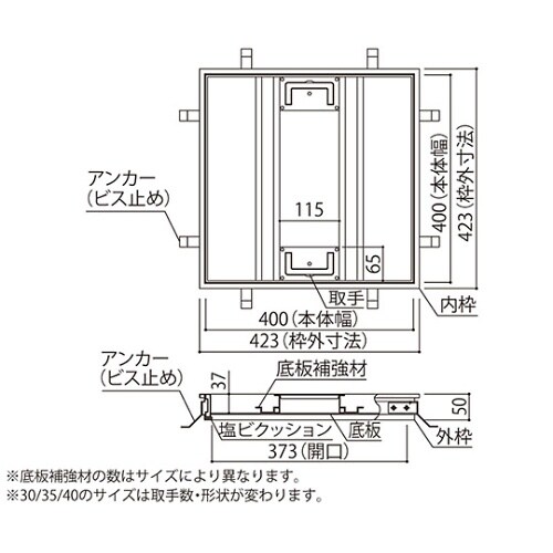 SK−FHML−40 フロアーハッチ
