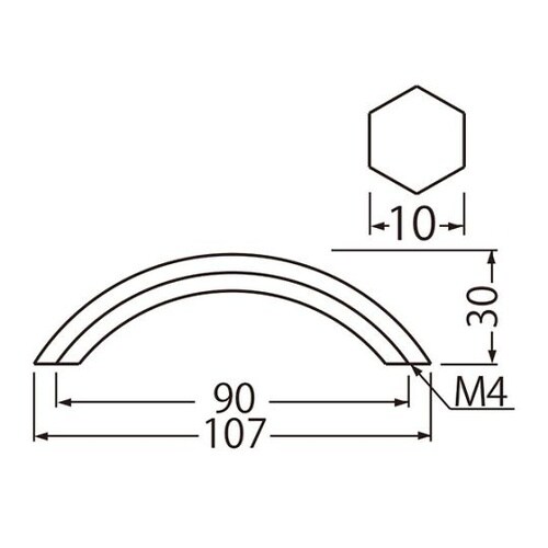 HB−64 六角弓形ハンドル金