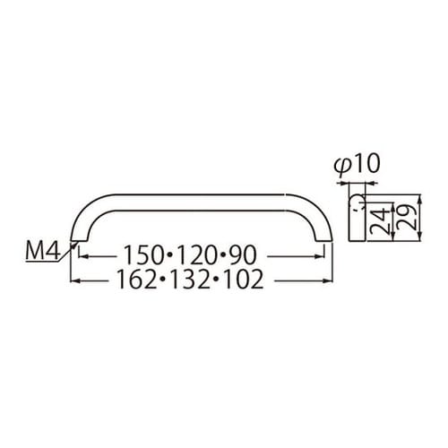 HB−83ノエルハンドル150ホワイト