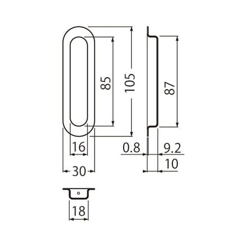 MB−1 アクティ長戸引手105ミリ純金