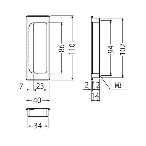 MB−10 ソリッド長手掛110ミリ仙徳