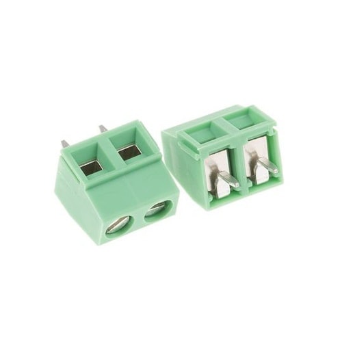 中継用端子台 2極 5.08mm ピッチ