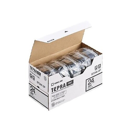 24mm テープカセット(テプラ用/5個