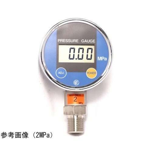 電池式デジタル圧力計 1MPa GC64