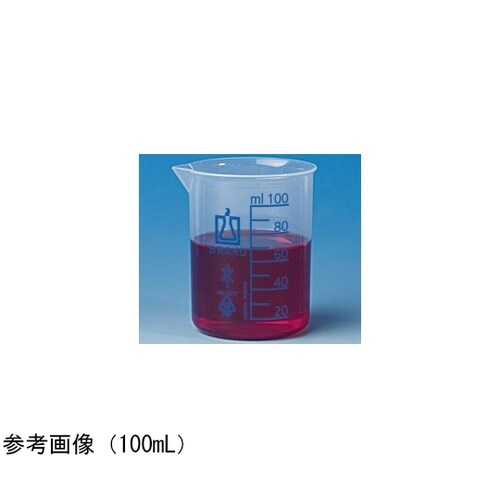 ビーカー 青目盛付き PP 25mL 8