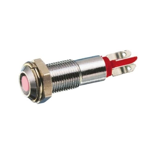 表示灯 12V dc 赤 実装ホールサイ