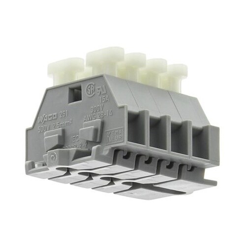 中継用端子台 4極 6mm ピッチ 1袋