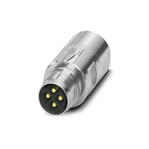 丸型コネクタ 4極 17 mm ケーブル