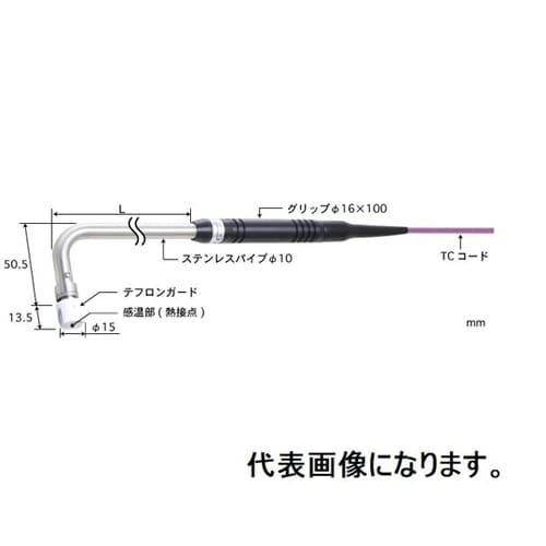 静止表面用温度センサ φ15 90°(パ