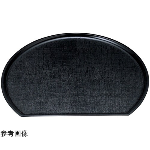耐熱FRP)新尺4 半月布目盆 黒SL