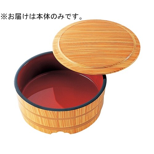 7寸 ひやむぎ桶 白木内朱(本体) 38