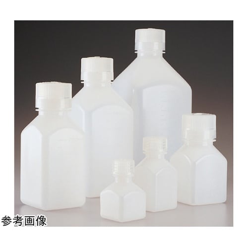 目盛付き角型ボトル 500mL HDPE