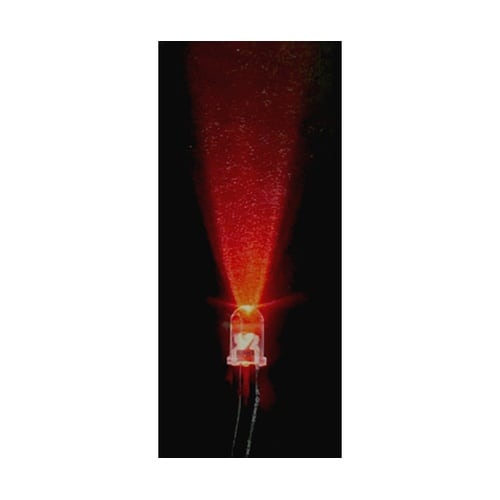 超高輝度コード付きLED (赤色・5mm