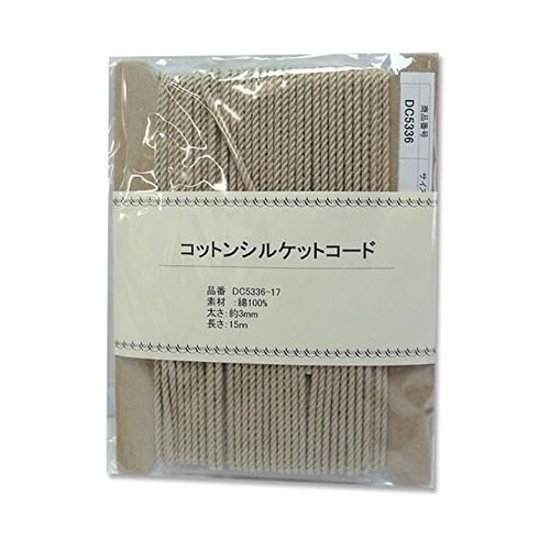 コットンシルケットコード 3mm×15m