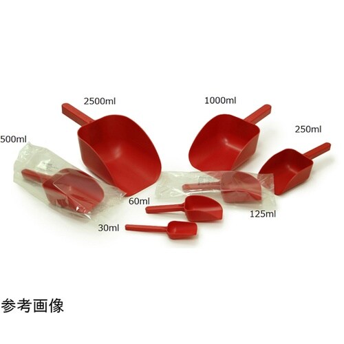 個装ディスポ スコップ 滅菌 赤色 12