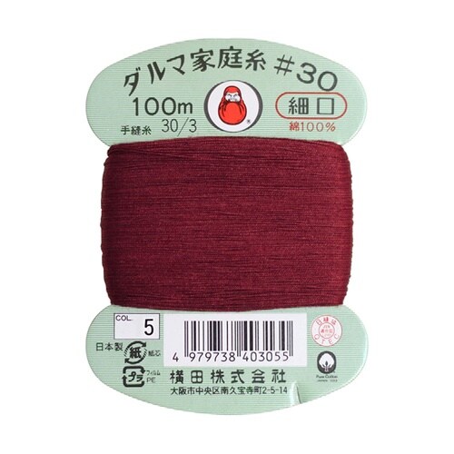 ダルマ 家庭糸 手縫い糸 30番手 細口