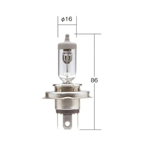 ハイパワーハロゲンバルブ(H4U)12V