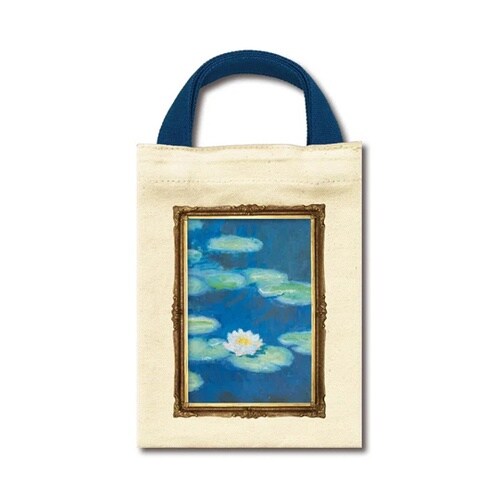 名画コットンミニバッグ(モネ「睡蓮」)