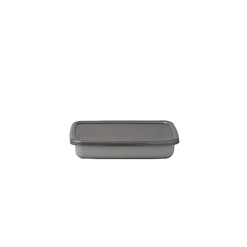 +Gray レクタングル浅型(シール蓋付