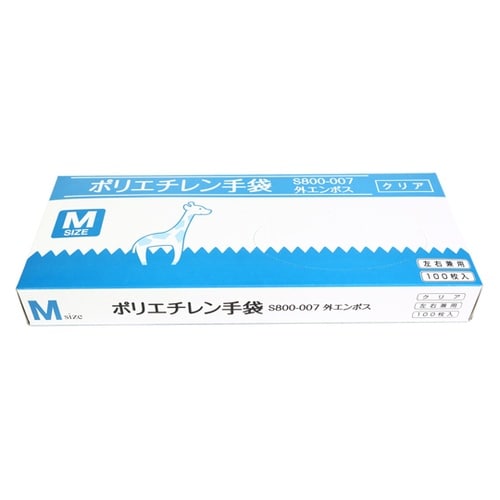 ポリエチレン手袋 クリア Mサイズ 10