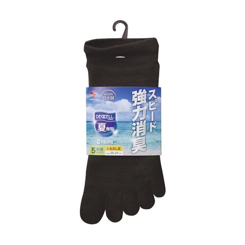 デオセル夏専用5本指ソックス くるぶし丈