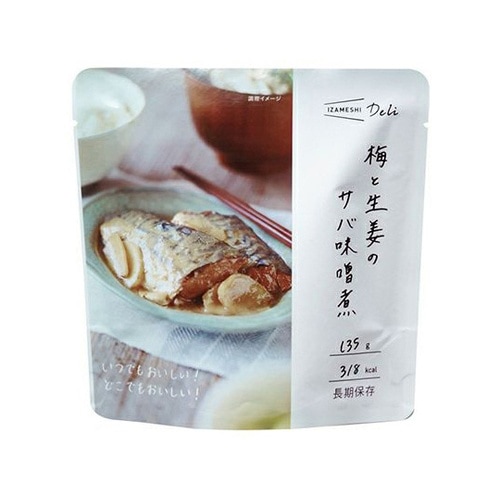 イザメシ Deli 梅と生姜のサバ味噌煮