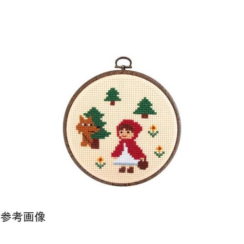 ししゅう製作キットフープ/赤ずきん 73