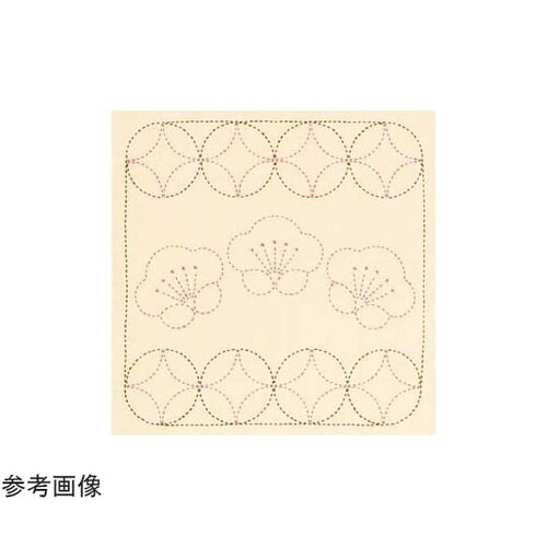 刺し子キット 花ふきん 生成