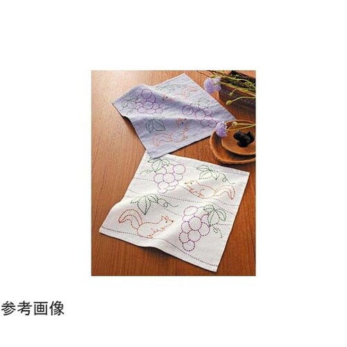 花ふきんキット 刺し子 図案プリント済